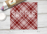 Tartan Plaid Patterned Adhesive Vinyl 461